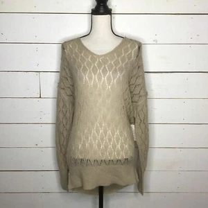 Neu Free People Say Hello Tunika Pullover taupe Damen Small - Bild 1 von 5