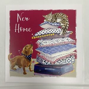 Greeting Card Ling Design New Home Free UK P&P 137x137mm #5 T9