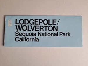 Lodgepole Wolverton Sequoia National Park Map Leaflet California - 1992 - Picture 1 of 5
