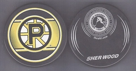 AHL RETRO PROVIDENCE BRUINS Souvenir PUCK blk - Paintchp Cover