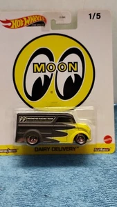 HOT WHEELS PREMIUM 2023 "MOON" Racing Team DAIRY DELIVERY 1/5 HTF - Picture 1 of 14