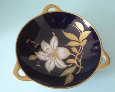 Gerold Porzellan Henkelschale_Echt Kobalt Scharffeuer Rarität!! - Bild 1 von 4