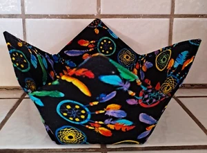 Reversible Microwavable Soup Bowl Cozy / Pot Holder/ Hot Pad - Picture 1 of 3