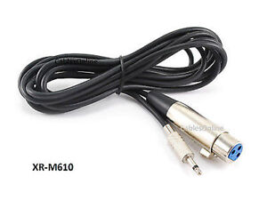 10ft 3.5mm Mono Plug to 3-Pin XLR Female Plug Audio Cable, CablesOnline XR-M610