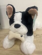 New 2023- Hug Me plushie French Bull Dog black and white approx 17” Super Soft!!