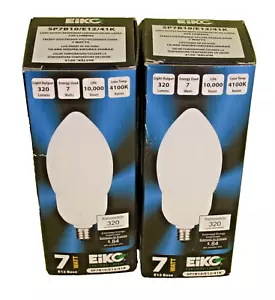 2x EIKG LIGTH BULD 320 LUMENS, SP7B10/E12/41K BULBS NEW - Picture 1 of 4