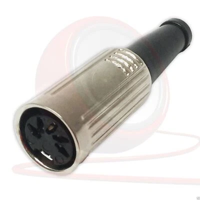 Preh 5 Pin Din Female Midi Din Socket Connector. 71506-050. Silver Pins - Image 1 of 2