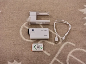 SONY FDR-X3000 Sports and Action Camera - White Fully Working Great Shape - Picture 1 of 16