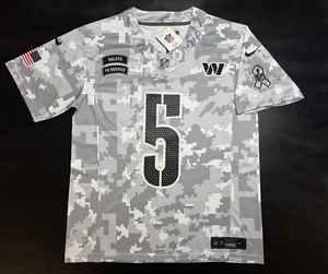Small Daniels #5 Salute To Service Arctic Camo Jersey Commanders Elite Quality - Picture 1 of 9
