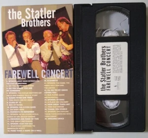 The Statler Brothers - Farewell Concert (VHS, 2003) - 30 Classic Songs - Picture 1 of 3