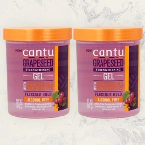 Cantu Grapessed Strengthening Hair Styling Gel 18.5 oz/524g X2 - Picture 1 of 10
