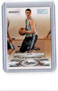 2009-10 Panini Prestige Draft Picks Autographs Light Blue Tyler Hansbrough RC