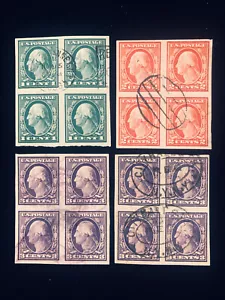 U.S: USED #481-84 BLOCKS/4 CV $93.25 - Imagen 1 de 1