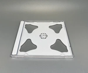 5 PCS TOP QUALITY NEW 10.4MM DOUBLE 2 CD JEWEL CASES WITH WHITE TRAY, 2CDWHT - Picture 1 of 4