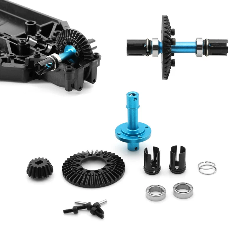 Carrete de bloqueo diferencial delantero para coche TAMIYA XV02 TT02 1/10 RC con juego de engranajes Foto 1 de 4