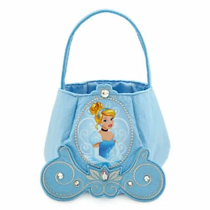 Disney Store Cinderella Trick-or-Treat Bag Felt Princess Blue Halloween Felt NEW - Picture 1 of 2