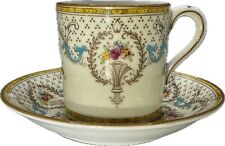 VTG PARAGON bone china DEMI/EXPRESSO SET w/“can shaped” cup, EXCELLENT CONDITION