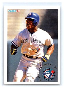1994 Fleer Baseball B Rickey Henderson Toronto Blue Jays #334