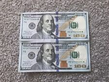 SUPER RARE Back to back numbers 100 Dollar Bill F6 Series 2017