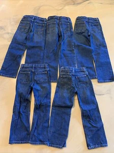 5 Pair Jeans Lot Size 5 & 6 Boys Arizona - Picture 1 of 8