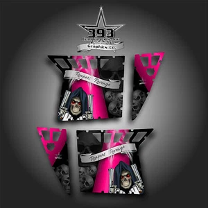 Gráficos de puerta de armadura Pro Polaris RZR XP 900 800 08-14 RZR S Parca Rosa - Imagen 1 de 1