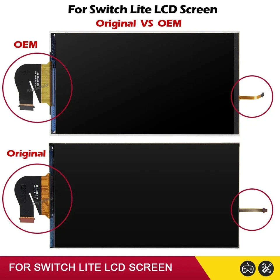 Original/OEM Replacement LCD Nintendo Switch Lite LCD Screen Display Digitizer - Image 1 of 4