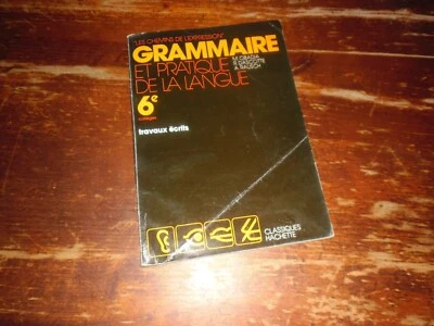 A VOIR !! ANCIEN CAHIER D'EXERCICES " GRAMMAIRE et PRATIQUE de la LANGUE " 1978 - Photo 1/4
