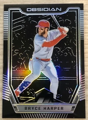 2019 Obsidian Chronicles Bryce Harper Prizm Card # 5 - CLEAN CARD - Image 1 of 2