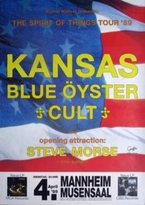 KANSAS - 1989 - Blue Öyster Cult - In Concert - Spirit of... - Poster - Mannheim - Bild 1 von 1