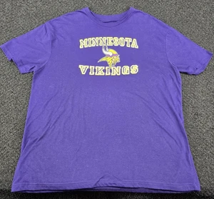 Minnesota Vikings NFL Team Apparel Sleepwear Shirt XL Purple Pajama Top PJ - Picture 1 of 8