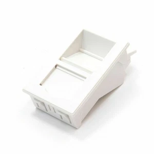 RJ45 45 Degrés 38 x 25mm Adaptateur pour 6C Euro Mod Prises Qs :0 7789 - Photo 1/9