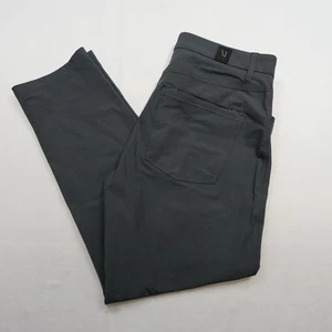 Vuori Mens 30x27 Pants 5 Pocket Chino Performance Golf Dark Gray Casual Wear Zip - Picture 1 of 18