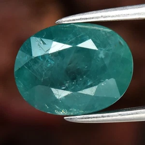 💎 Grandidierite ovale 2,02 ct 9x7 mm verde bluastro naturale - gemma più rara al mondo - Foto 1 di 4