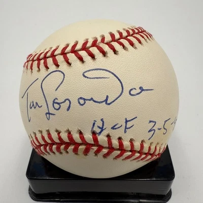 TOMMY LASORDA SIGNED RAWLINGS MLB NATIONAL LEAGUE BASEBALL HOF 3-5-97 RARE!!-PSA - Image 1 of 4