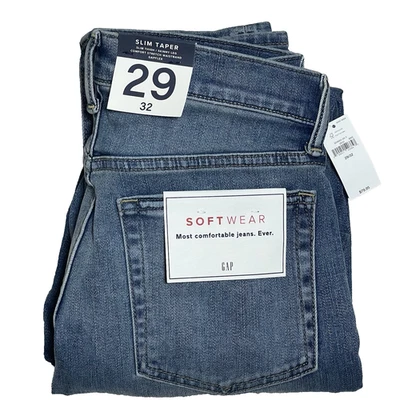 NWT Gap Jeans Slim Taper Leg Soft Wear Mens Size 29x32 Comfort Stretch Gapflex - Image 1 of 4
