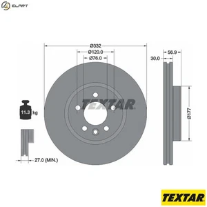 2x BRAKE DISC 92307705 FOR VW DDXB/DDXE/DDXA/DDXC 3.0L 6cyl AMAROK - Picture 1 of 9