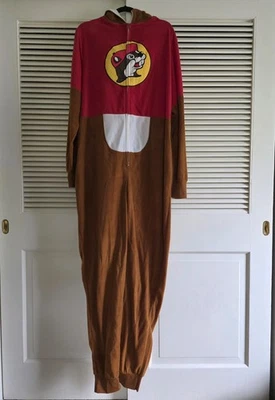 Buc-ees Exclusivo Unisex Adulto Completo Cremallera Disfraz Pijama Talla L/XL Una Pieza  Foto 1 de 4