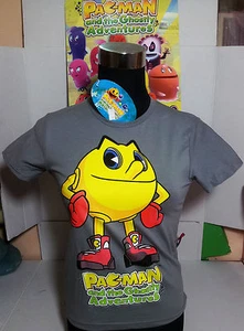 PAC-MAN T-SHIRT TG.14 ANNI MAGLIETTA BANDAI AND GHOSTLY ADVENTURES ORIGINALE - Picture 1 of 1