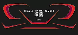 1982 RD350J - Decal Set for Black Model - Foto 1 di 1