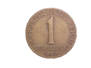 1960 Austria 1 Schilling KM# 2886 - Very Nice Circ Collector Coin!- c1726xux - Picture 1 of 2