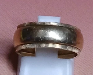 10k Yellow Gold Filled Wedding Band - Size 5.5 - Picture 1 of 5