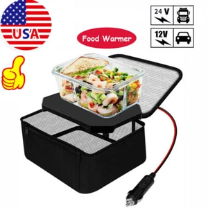 Portable Electric Food Warmer Heating Lunch Box Bag Mini Oven Container For Car - Picture 1 of 21