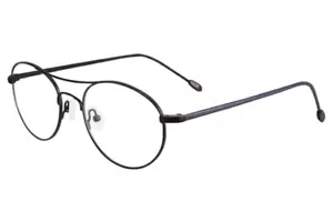 John Varvatos Eyeglasses V158 51mm Matte Black Round Metal - made in Japan - Picture 1 of 2