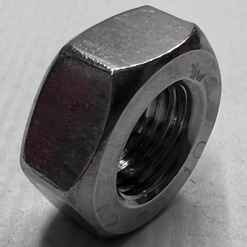 Dado esagonale DIN 934 in acciaio inox A2 / AISI 304, M10x1 - Immagine 1 di 1