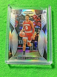 ROMEO LANGFORD SILVER PRIZM RC JERSEY#0 INDIANA HOOSIERS 2019 Prizm DP 