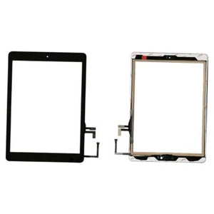 FRONTGLAS TOUCHSCREEN MIT DOPPELSEITIGEM AUFKLEBER FÜR IPAD AIR A1474 VERS. WIFI SCHWARZ - Bild 1 von 3