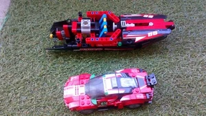 LEGO SPEED CHAMPIONS : Ferrari 488 GT3 + LEGO Technic hydravion de course - Photo 1/9