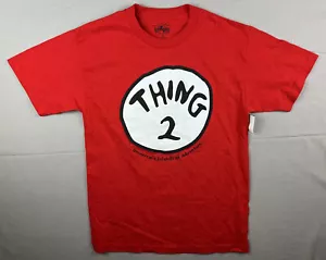 Universal Studios T-Shirt Adulto Medio Rosso Orlando Dr Seuss COSA 2 Grafica - Foto 1 di 4