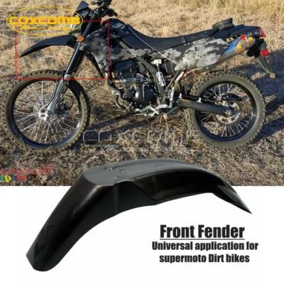 Guardabarros delantero Enduro Supermoto para moto de cross Honda Suzuki Yamaha negro Foto 1 de 4