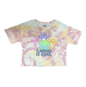 Girls Care Bears Tie Dye Crop T-Shirt - Size XXL(18) Plus - Picture 1 of 4